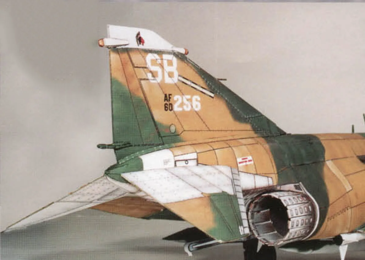 1:33 USA F-4B Ghost Fighter MiG Aircraft DIY 3D Paper Card Model Building Sets Construction Toys Educational Toys 54*34cm
