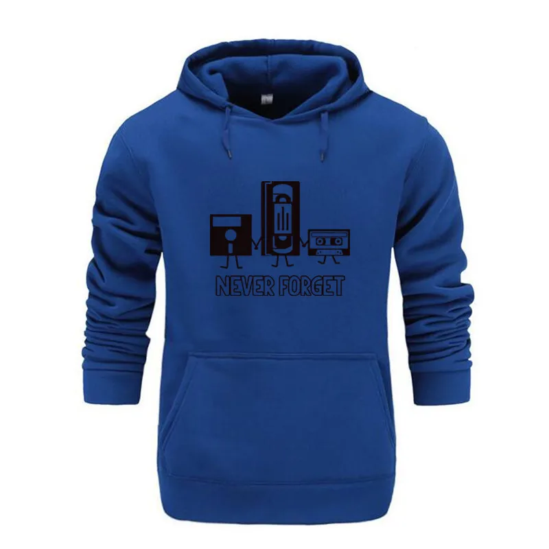 Новинка 2019 мужские худи с капюшоном и принтом в стиле ретро брендовые черные