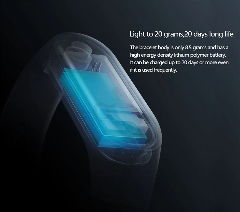Origina Xiaomi mi Band 3 Смарт-Браслет фитнес-браслет mi Band 3 сенсорный экран частота сердечных сокращений смарт-браслет для Android IOS