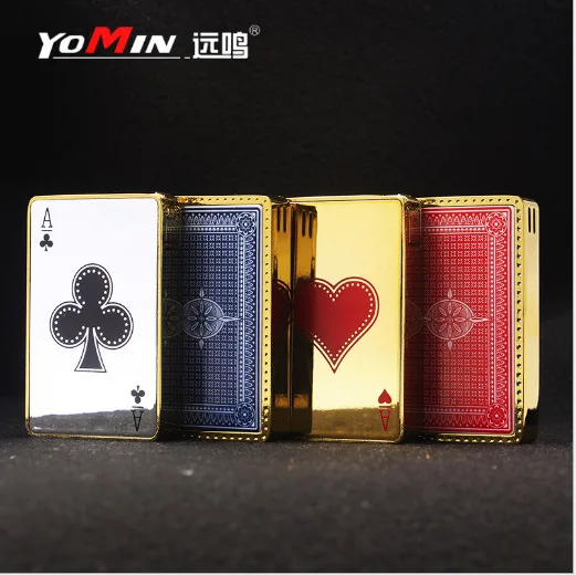 

Моделирующая надувная Зажигалка в виде покера, креативная зажигалка с открытым огнем, набор для курения, старая Зажигалка K