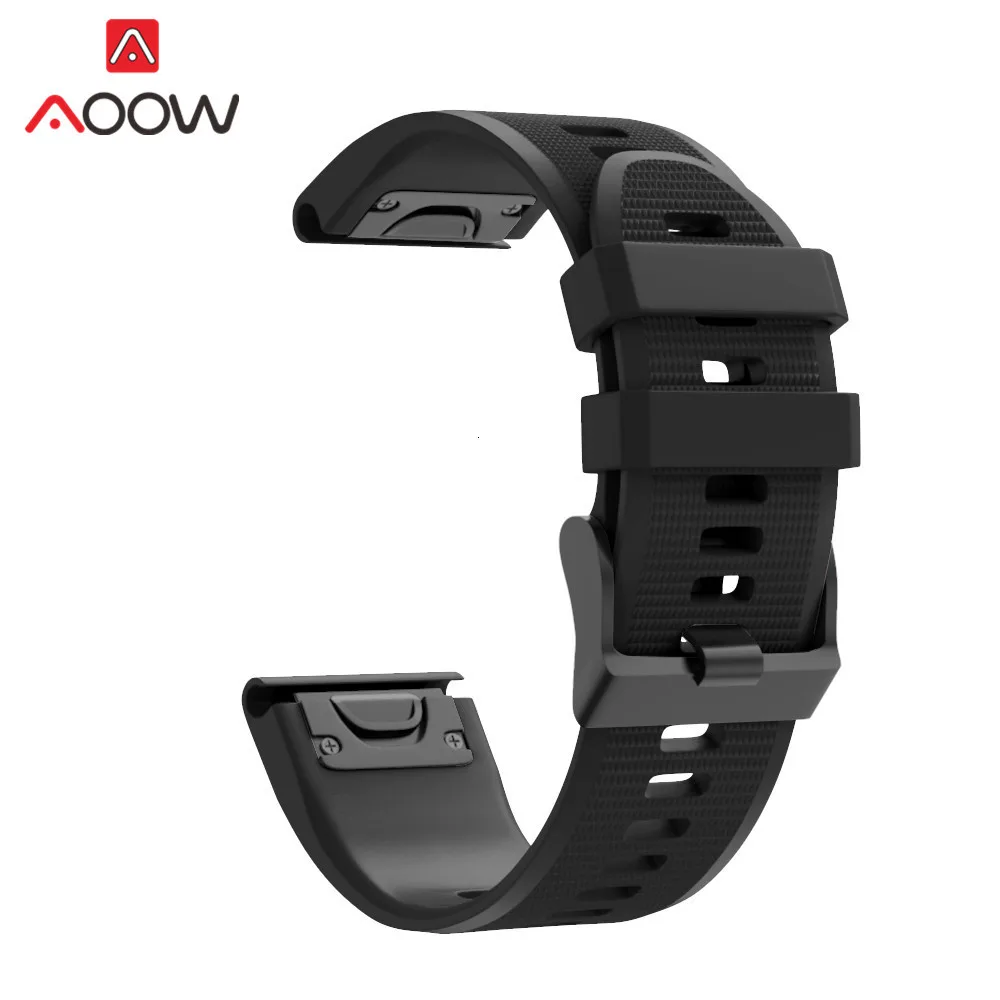 22 мм 26 мм силиконовый ремешок для часов Garmin fenix 3 HR fenix 5X fenix 3HR fenix 5 Plus быстросъемный сменный ремешок для браслета