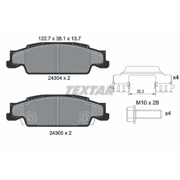 Колодки тормозные дисковые задние CADILLAC CTS 03/02-12/07 / CAD | Автомобили и мотоциклы