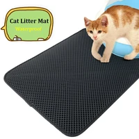 new cat litter mat eva double layer litter cat pad trapping mat non slip waterproof pet litter box mat clean pad cat bed cushion