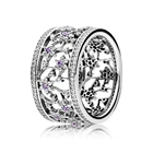 Подлинное 925 пробы Серебряное Оригинальное Forget Me Not кольцо Европы для женщин шарик Шарм подарок DIY ювелирные изделия