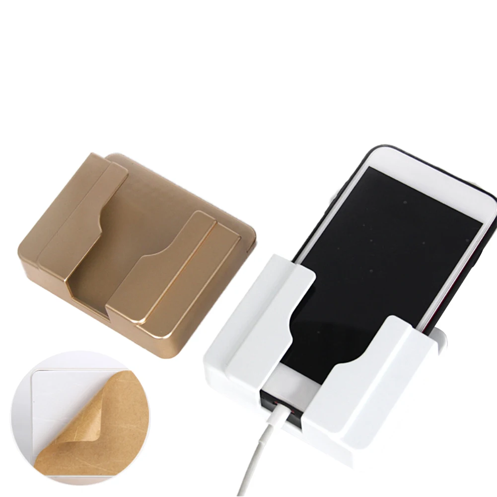 

Punch Free Wall Mounted Organizer Storage Box Remote Control Mounted Mobile Phone Plug Wall Holder Charging Multifunction Hook