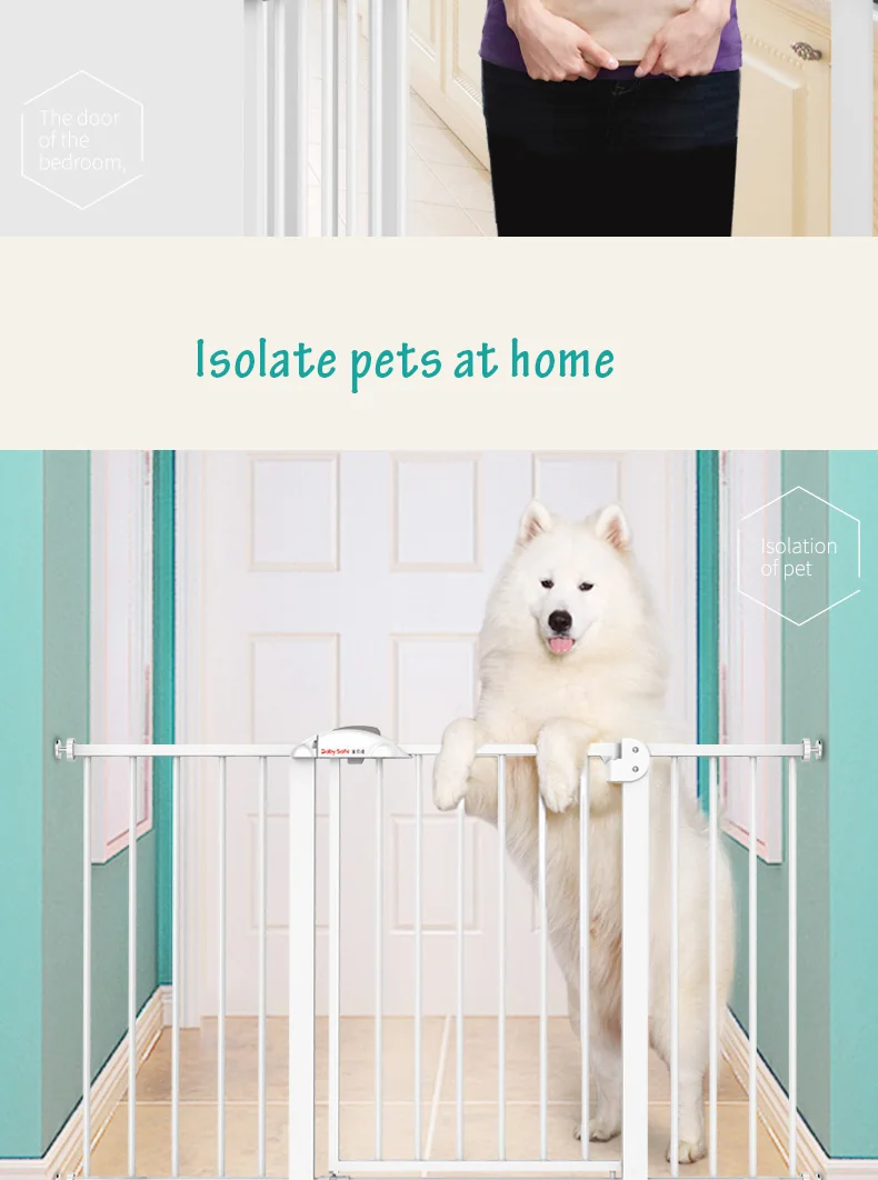 Babysafe детские ворота безопасности для детей Детская лестница защита забор для домашних животных забор для собак полюс изоляция двери Пробивка установка