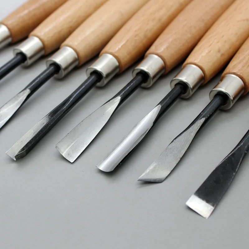 8Pcs Hand Wood Carving Knife Tools Chip Detail Chisel Set Tool For Woodworking | Инструменты