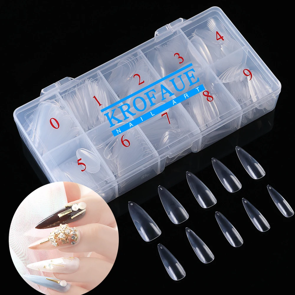 

Набор акриловых ногтей для дизайна ногтей, 500 шт./коркоркор.