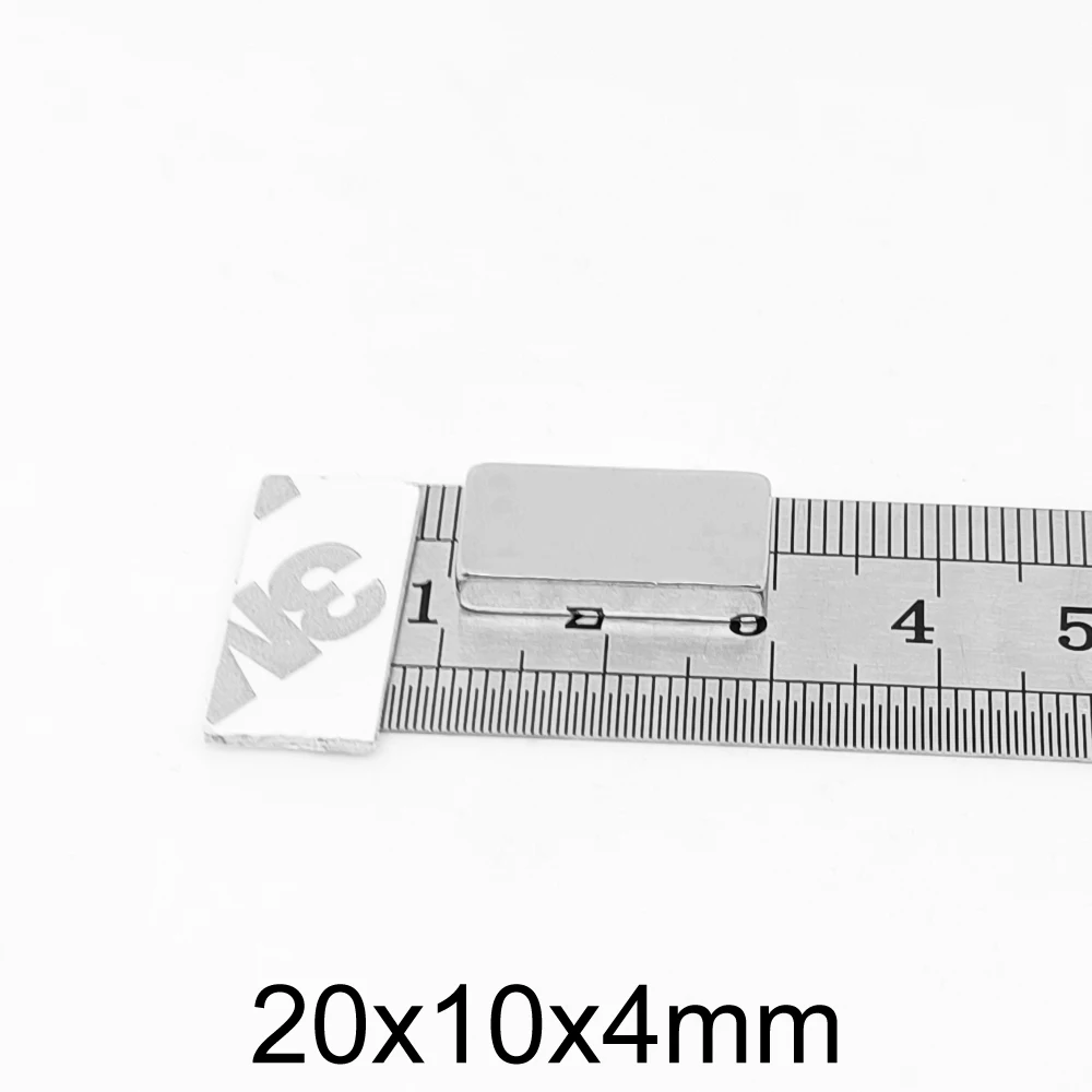 

Редкоземельный неодимовый магнит с клейкой лентой 3M 20x10x4 мм, 2/5/10/20/30/50 шт. * 4