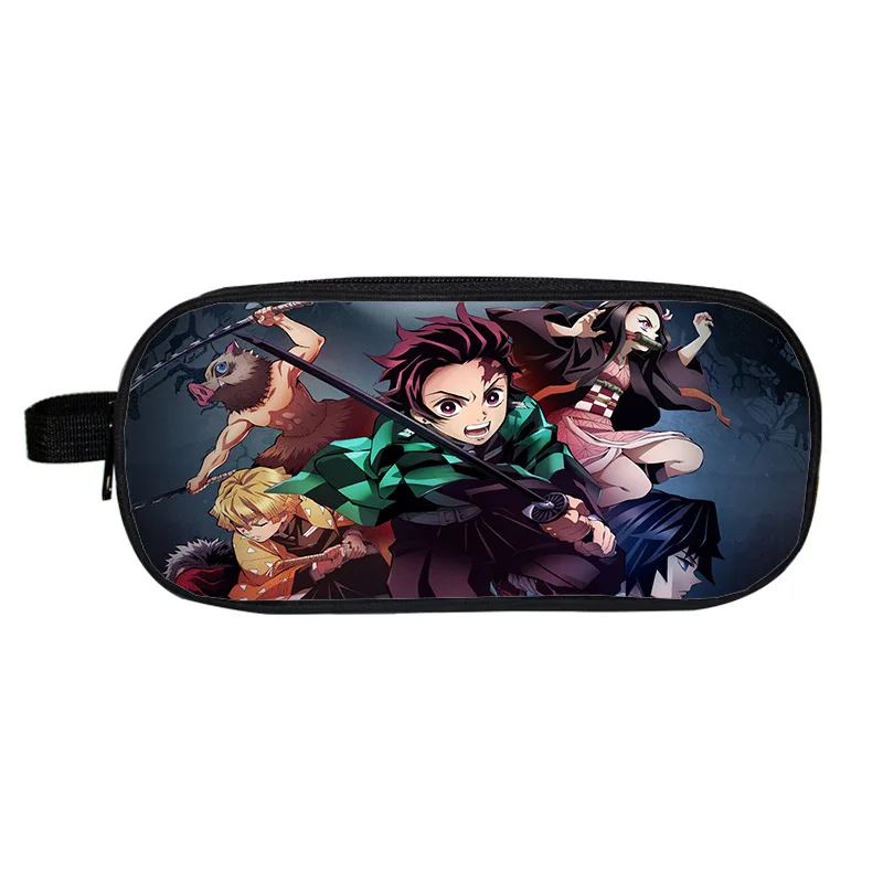 Демон Slayer: Kimetsu no Yaiba кавайный чехол для карандаша аниме маленькие школьные сумки