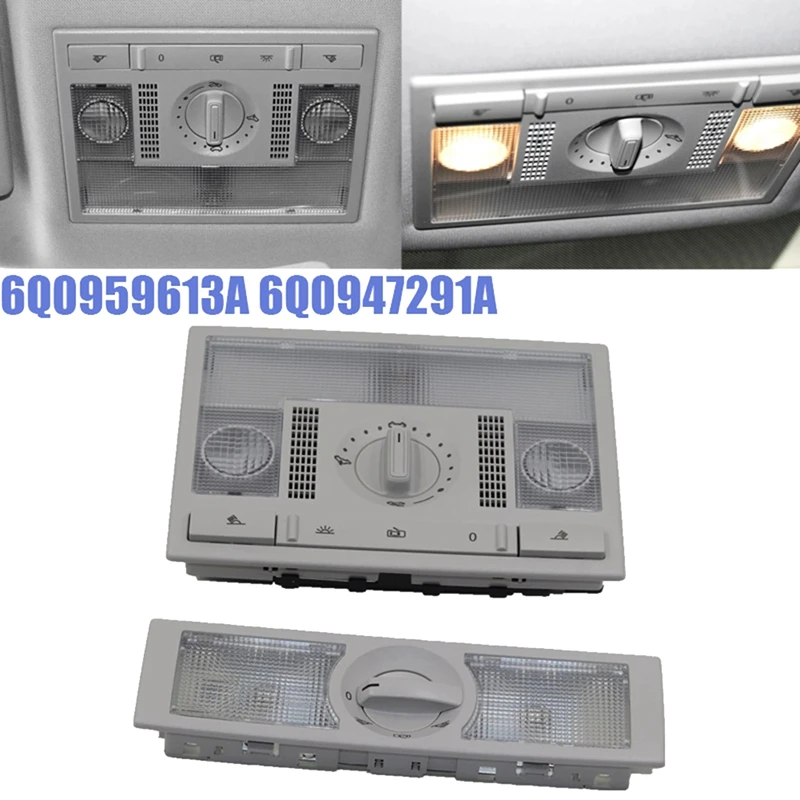 

2 шт. 6Q0959613A 6Q0947291A для-Polo 9N 2002-2010 EU Seat Altea Leon передний задний купольный светильник чтения
