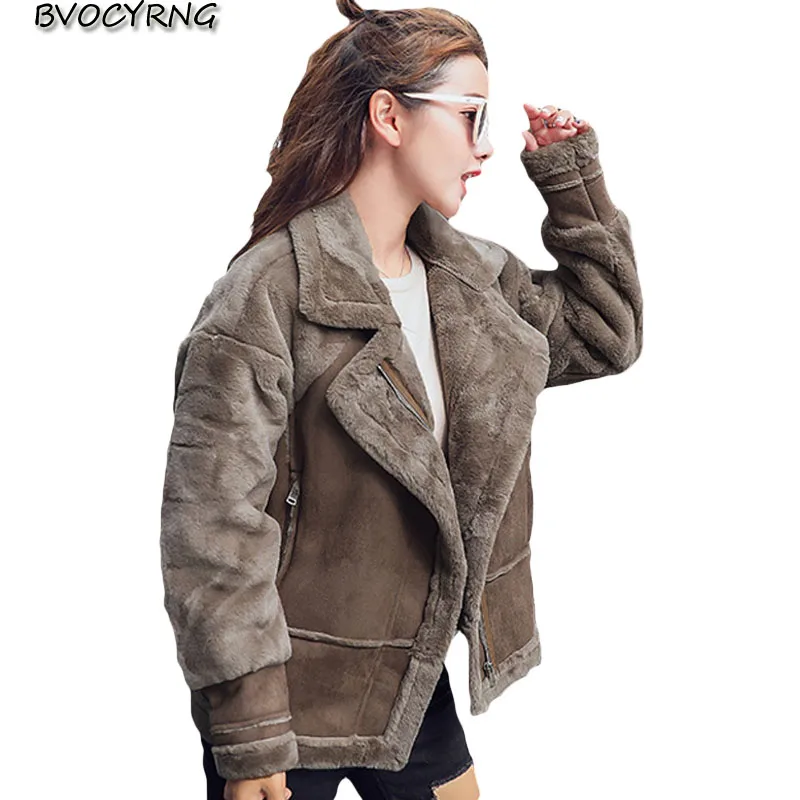 2019 deerskin ягненка мутоновая шуба женская зимняя средняя длина сшивание локомотив