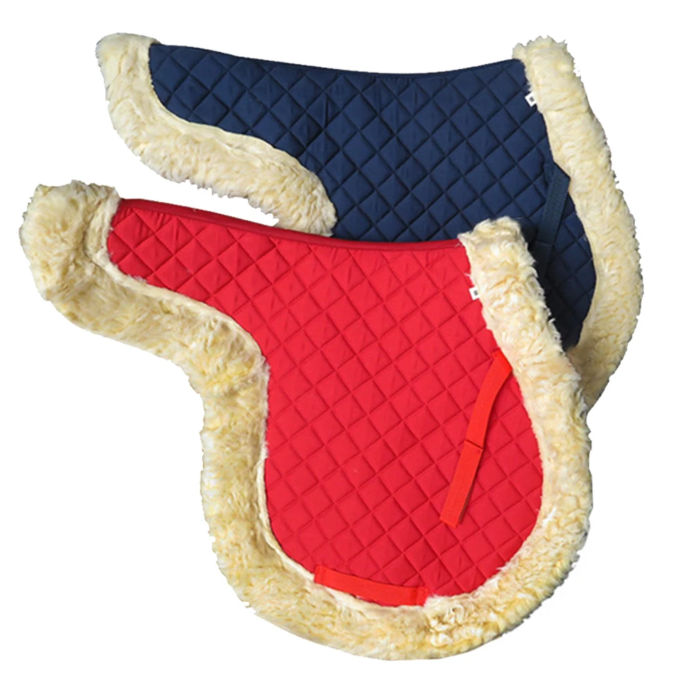 

Equestrian Supplies Jumping Bareback Show Horse Saddle Pad Performance Riding Equipment Seat Blanket Outdoor Sports 65x60cm Soft