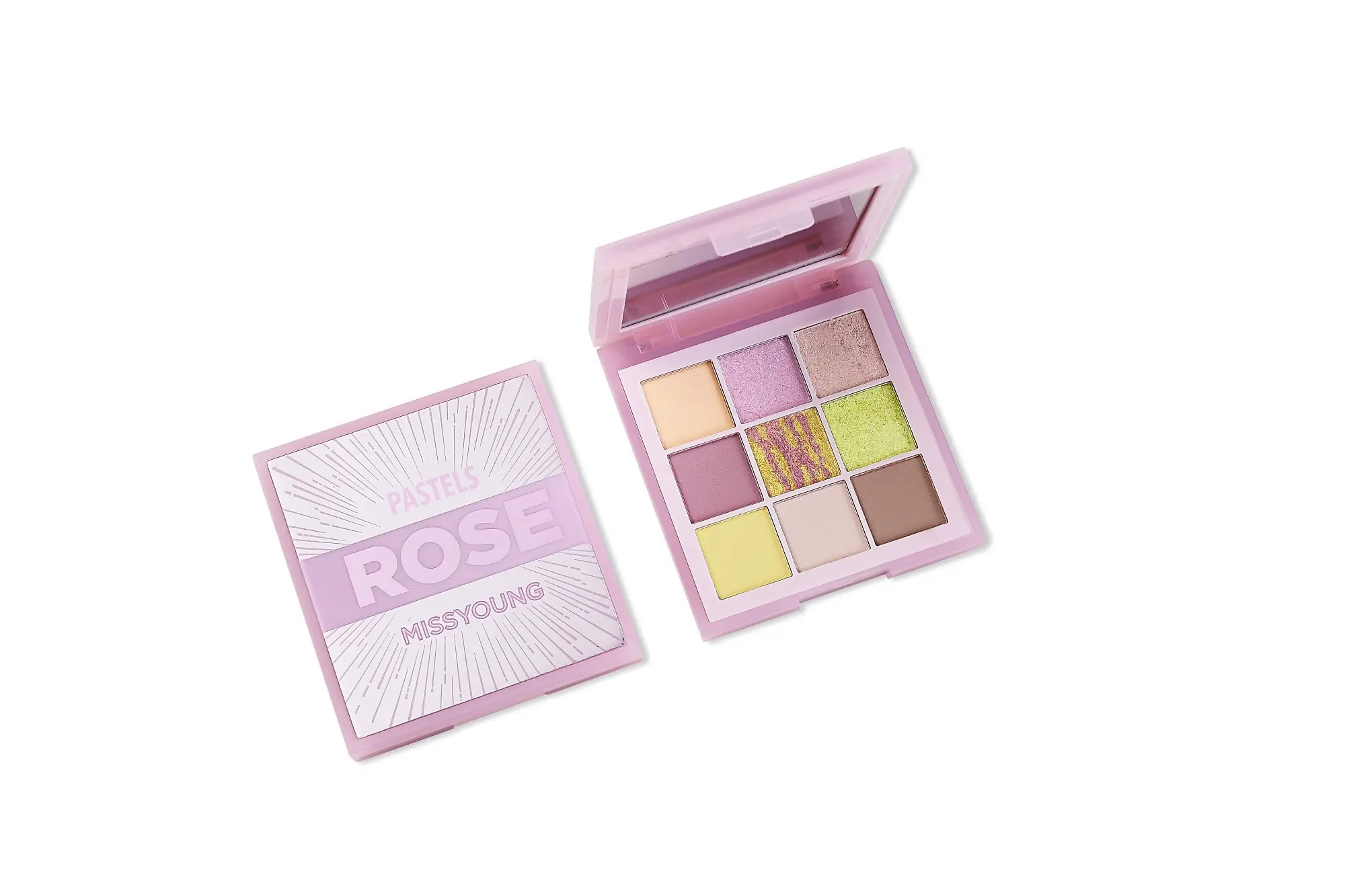 

Romantic Rose Eye Shadow Palettes 9 Color Portable High Pigmentation Shades Long Lasting Look