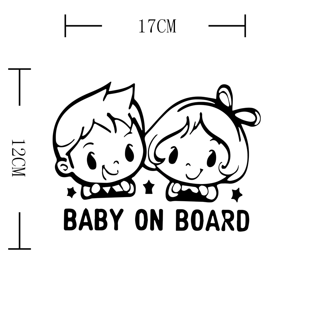 Виниловые наклейки на стену Twin Baby on Board стикеры окно виниловые для дома офиса