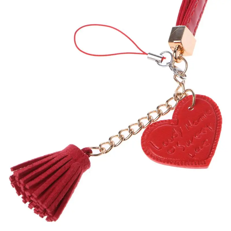 

Love Heart Tassel Hand Wrist Lanyard Strap String for Phone iPhone 7 8 X 6 Samsung Xiaomi Camera USB Flash Drives Keychains
