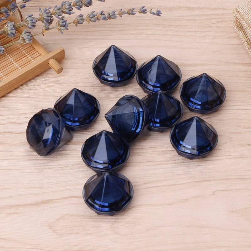 

10Pcs/Set 5g Diamond Cream Box Travel Cosmetic Packaging Refillable Empty Case