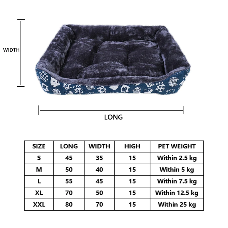 

Dog Beds Mats Pet Products Accessory Animals Accessories Dogs Supplies of Large Bed Washable Bed/Mats Goods for Small Mat Plush