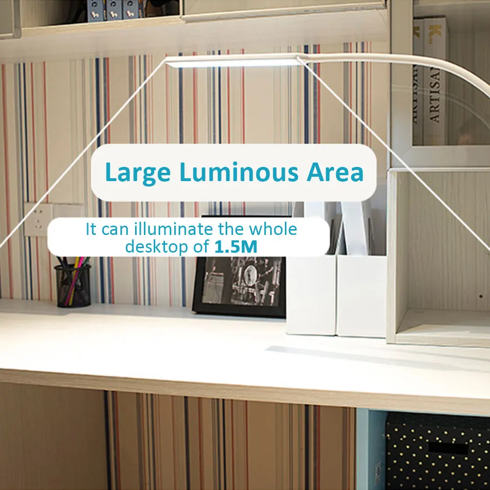 

Office Stepless Dimming Bendable Bedroom Bedside Eye Caring Indoor Lighting Reading 64pcs LED Study Table Lamp Home Dormitory