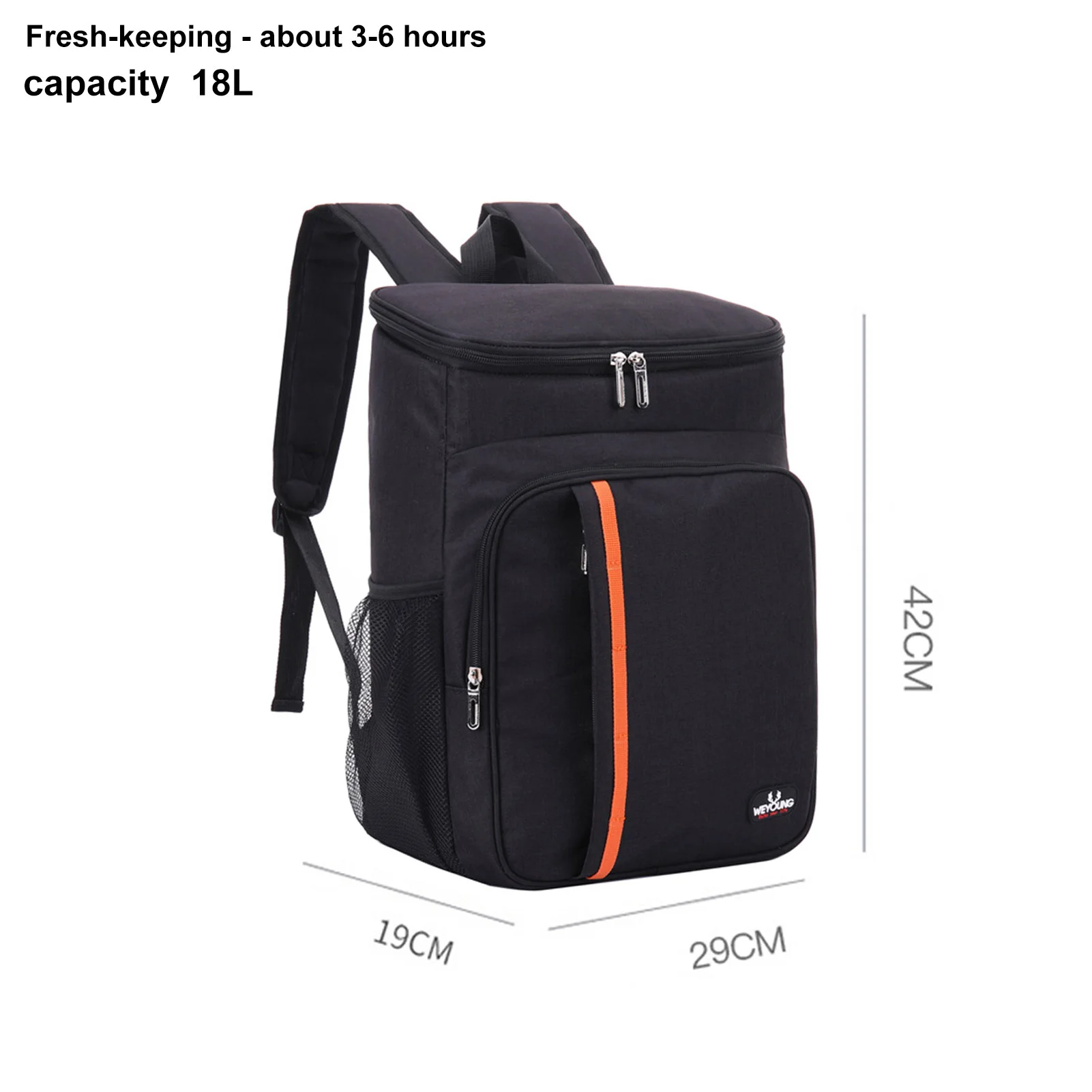 

Insulated Cooler Backpack Leakproof Cooler Bag For Beach Hiking Insulated Backpack Oxford Cloth Fabric Picnic Insulated Backpack