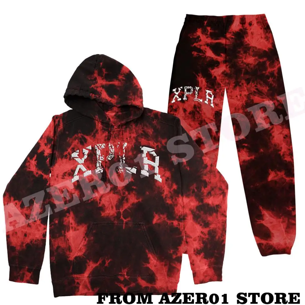 XPLR красные толстовки с капюшоном новый логотип Sam Colby Merch зимняя уличная одежда