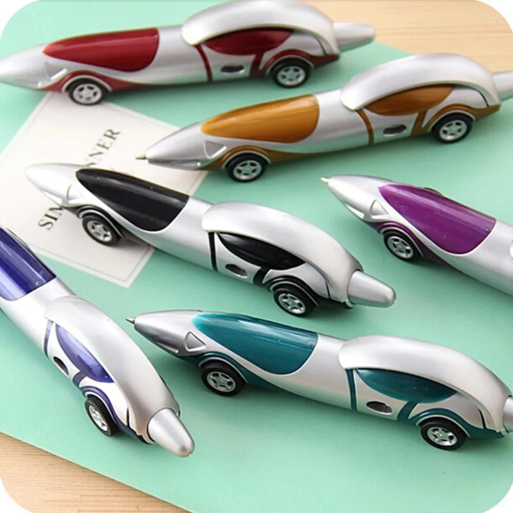 2020 забавная Новинка гоночная машинка шариковая ручка оранжевая начальные призы