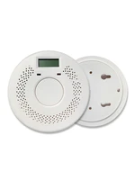 fire smoke cigarette detector and carbon monoxide alarm with digital display alarm sensor of smoke and co