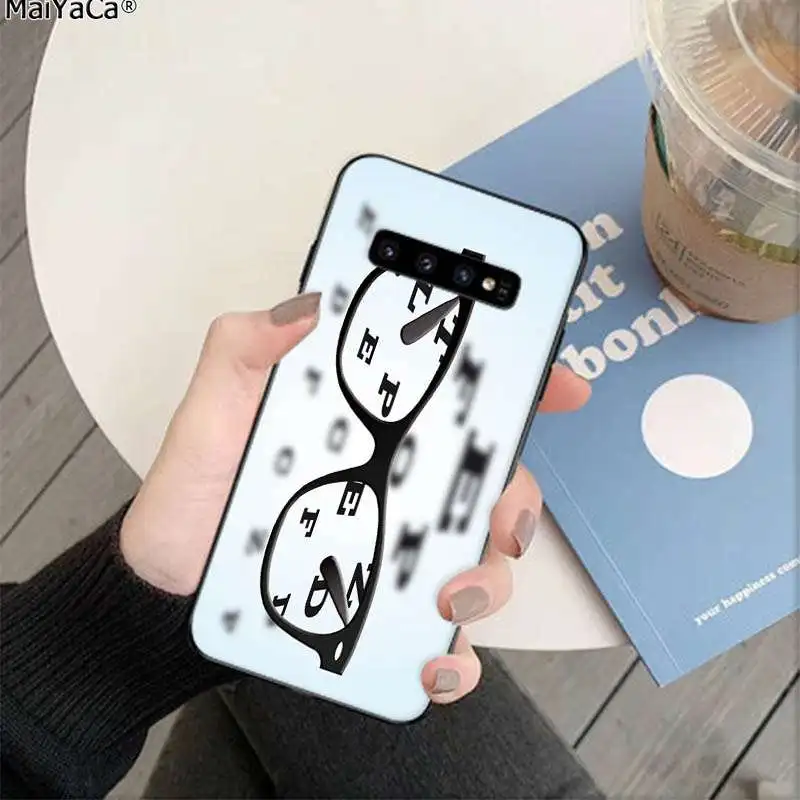 MaiYaCa Test eye chart Soft Shell Phone Cover for Samsung S9 S9 plus S6 edge plus S7 S7edge S8 S8plus S10 S10 plus Cover