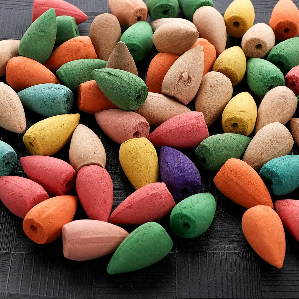 60 шт./упак. Бытовая натуральная башня рефлюкса благовония чай дым ароматизатор |