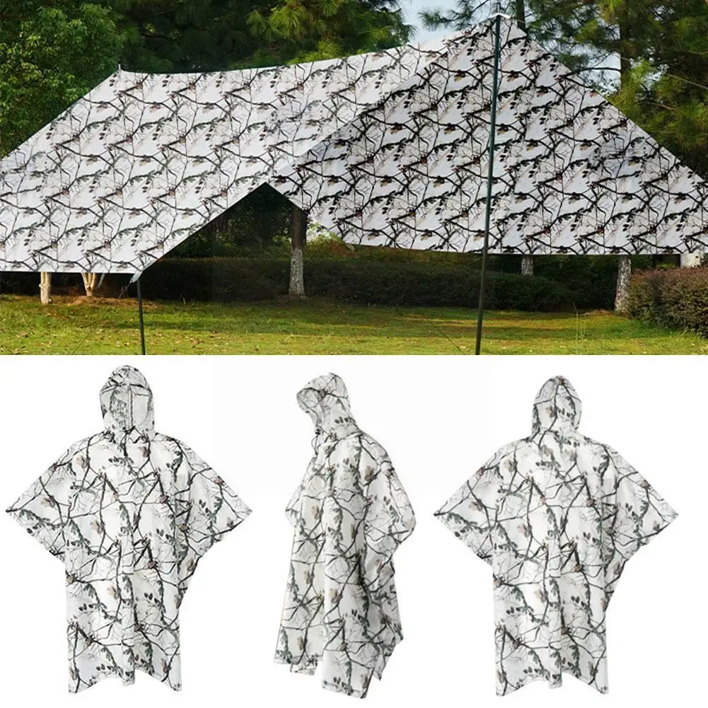 

Poncho Cloth Raincoat Outdoor Rain Poncho Moisture-proof Three-in-one Hiking Rain Fishing Outdoor Poncho Raincoat Cloth Cyc X0A8