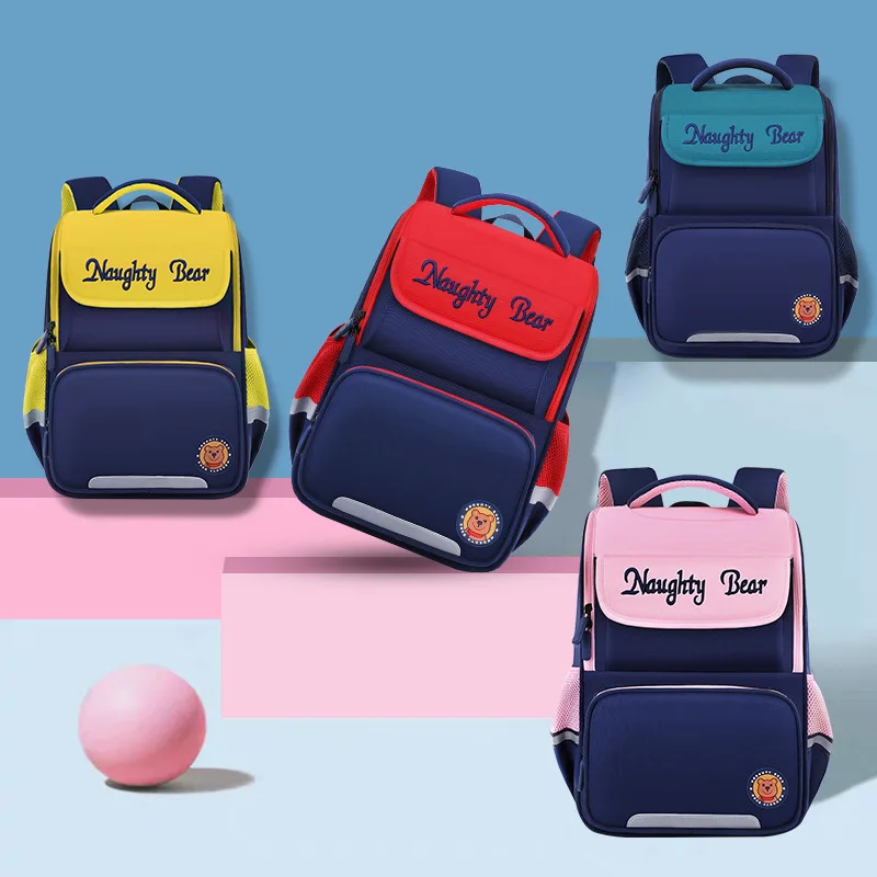 Mochila de Alta Qualidade das Crianças da Escola Primária do Jardim de Infância Bolsa de Livro Grau Mochila Proteção Ridge Carga Aliviando 1-6