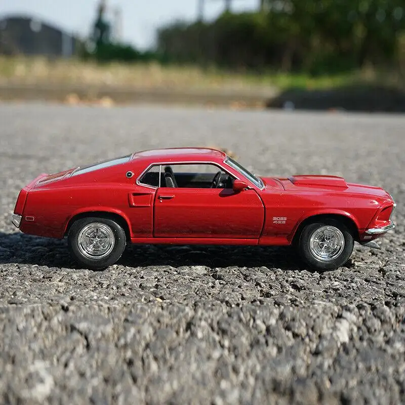 Модель литая автомобиля WELLY 1:24 для 1969 Ford Mustang BOSS 429 статический дисплей из сплава