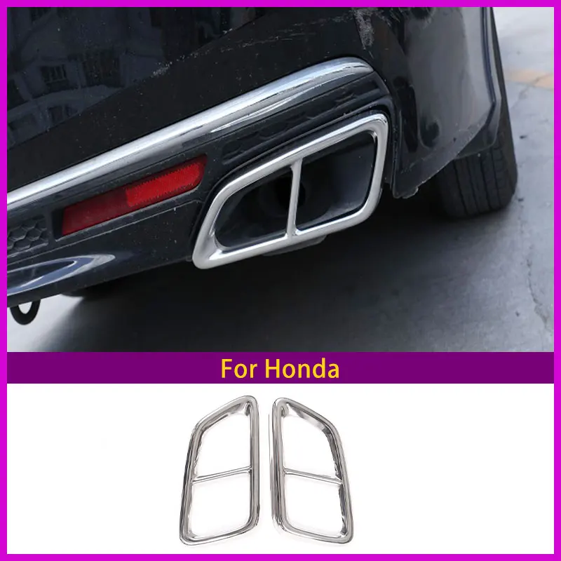 Для Honda Accord 14 17 отделка выхлопной трубы крышка четырехконтурная Хвостовая
