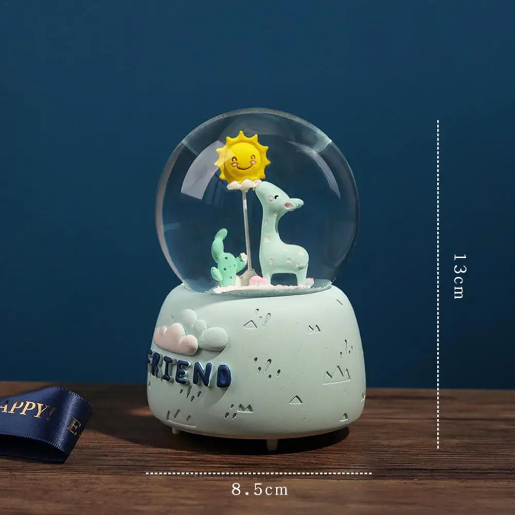 Ночной светильник музыкальная шкатулка для любителей зимы снежный глобус