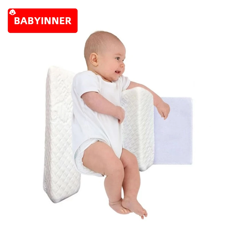 

Babyinner Детские подушки Анти-опрокидывание новорожденных формирующая подушка для укладки Подушка для сна сторона анти-смещенная подушка для ...