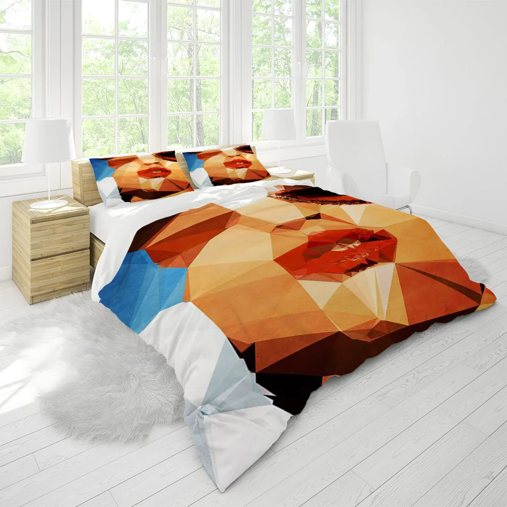 

Home Bedding Set Duvet Cover Comforter Luxury Pillowcases King Size Queen Twin Geometry Women Cool Modern Designer Printed 3pcs