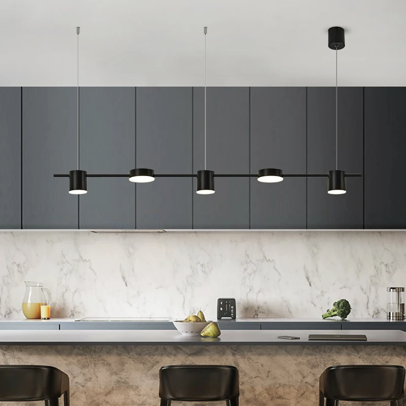 Светодиодная люстра в скандинавском стиле Современная латунная лампа для