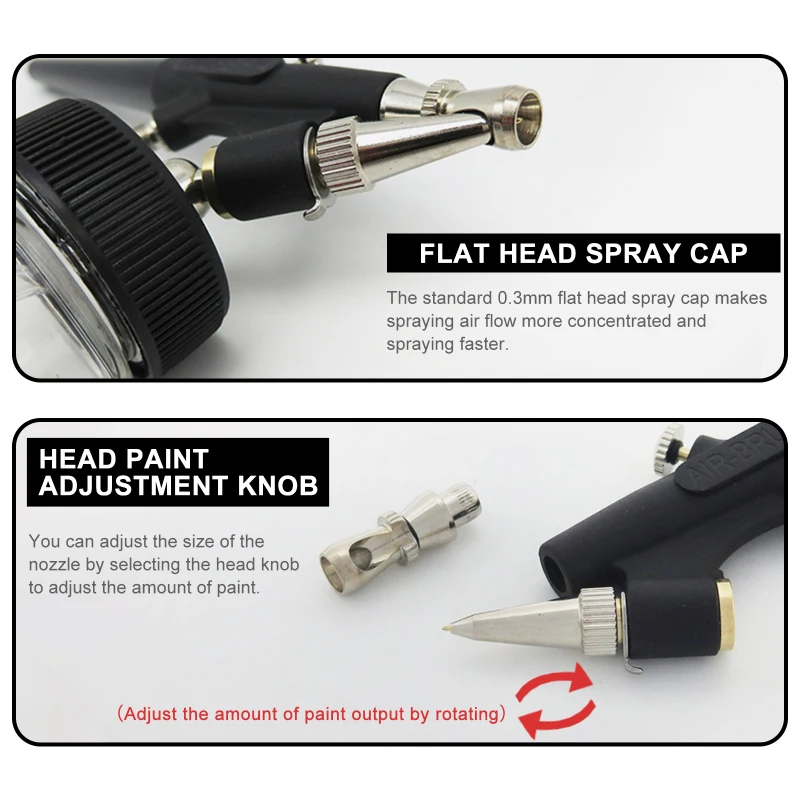 

Airbrush Paint Kit High Atomizing Siphon Feed Spray Gun Single Action Air Brush Kit For Makeup Art Painting Tattoo Manicure