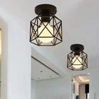 Железный подвесной светильник в стиле индастриал, винтажная Люстра для прихожей, прихожей, коридора, крыльца, костюма с лампочками E27 (без лампы)