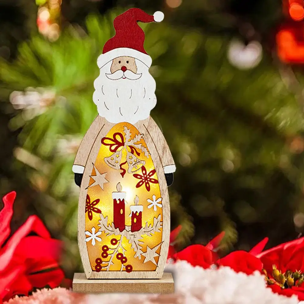 

Christmas Wooden LED Light Desktop Decorative Ornamnet Gift Table Lamp Led Desk Lamp LED Night Light Party Gift Decor