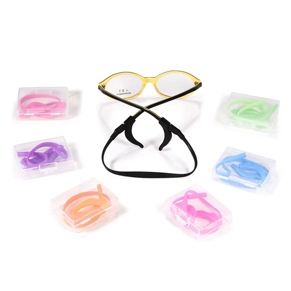 Силиконовые детские очки с цепочкой солнцезащитные ремешок защитный Спортивный