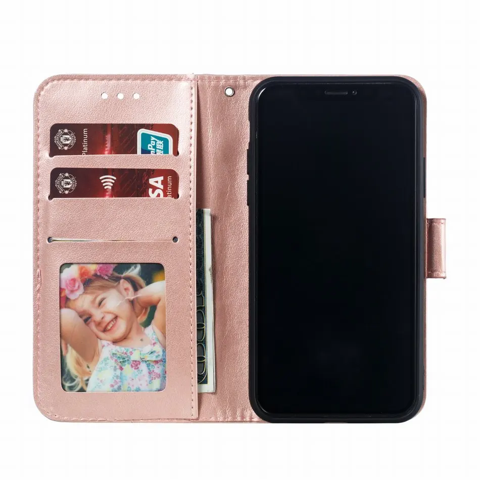 

Single Color Leather Phone Wallet Case For Bags iPhone SE 2020 11 Pro XR X XS Max 7 8 Plus 7G 8G Card Slot Frame Book Cover P13F