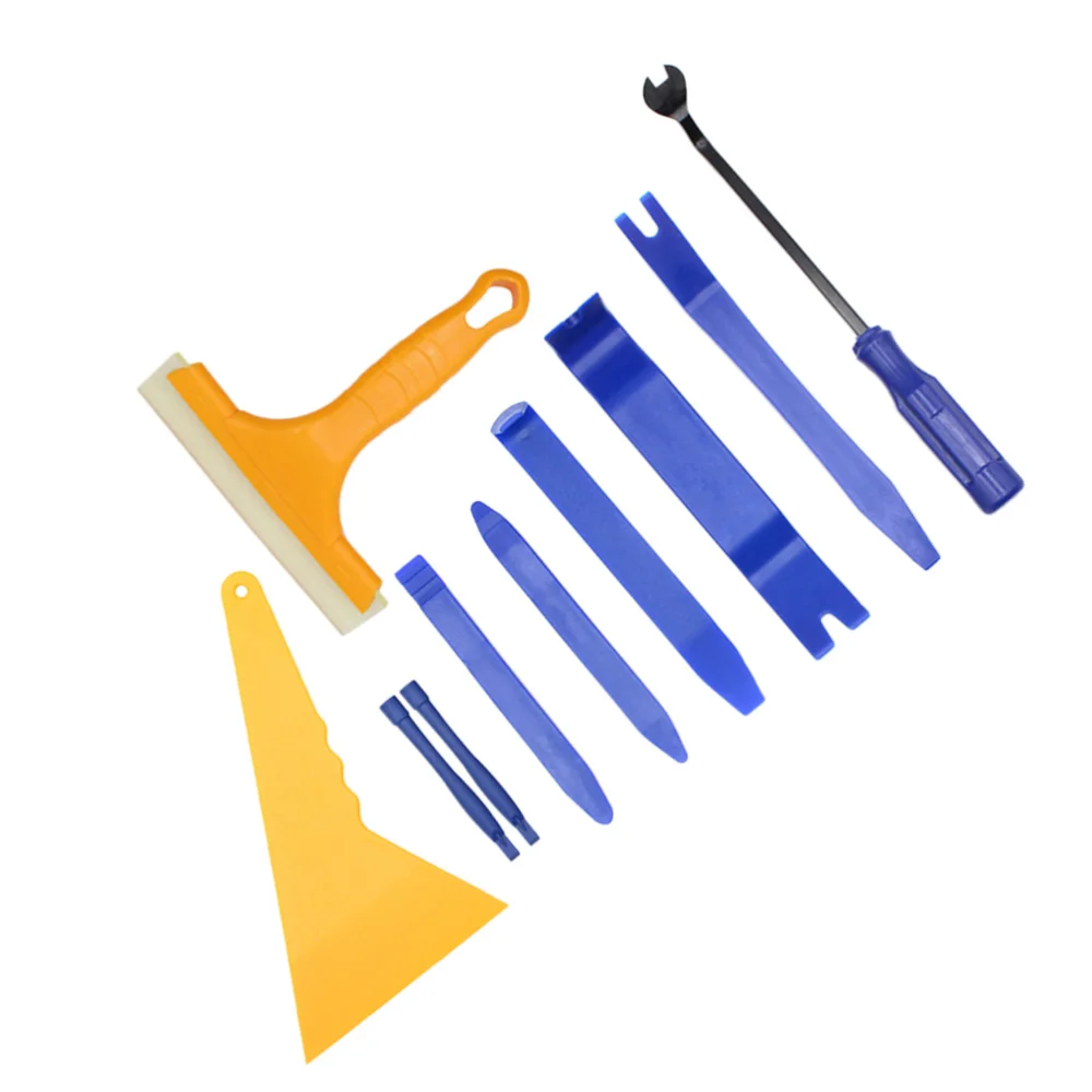 

10Pcs Car Audio Disassembly Tool Car Repair Tool Kit with PE Self Sealing Bag and Paper Box