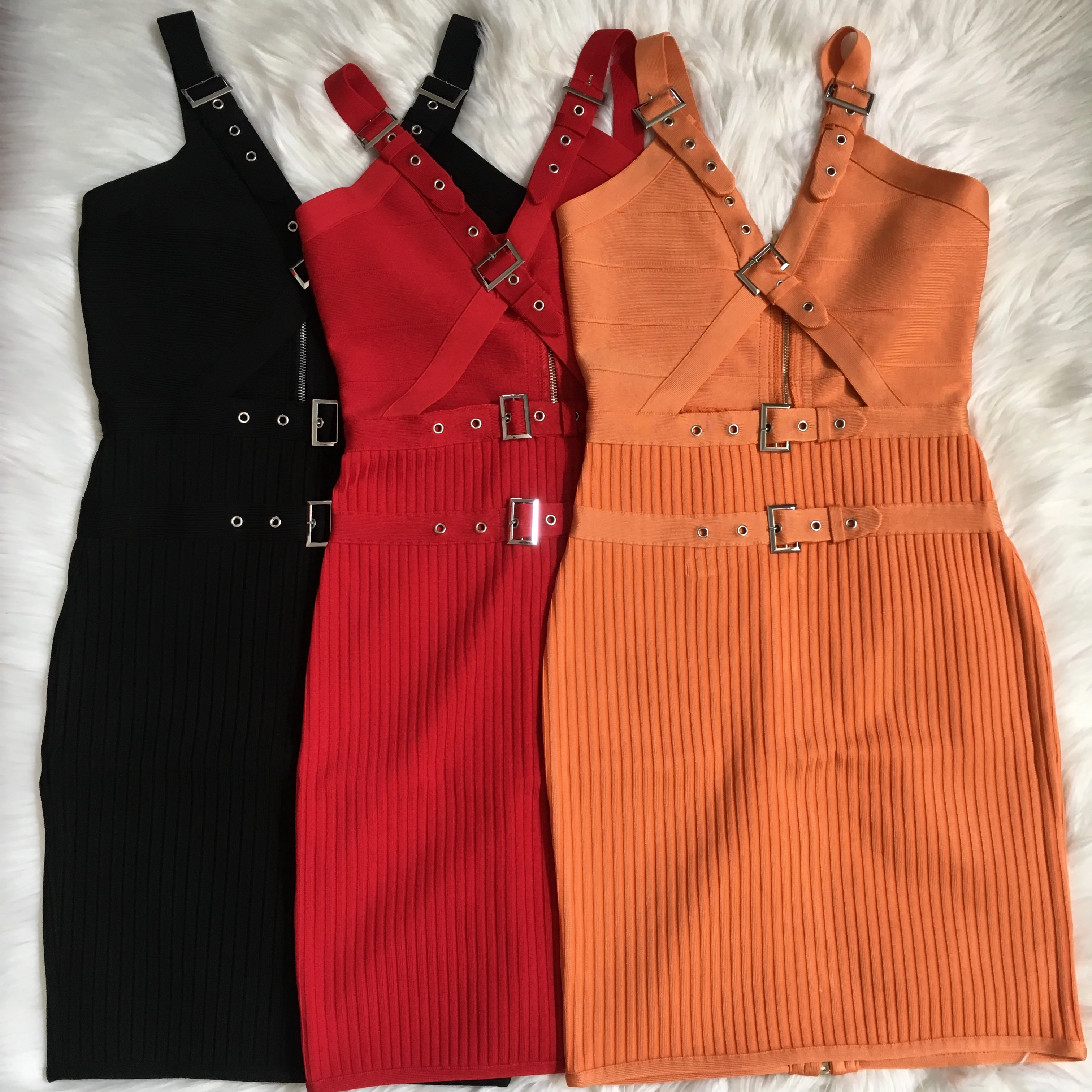 Высокое качество Цвет оранжевый красный сексуальное женское платье с v-образным