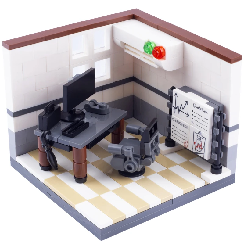 

Конструктор Moc маленький, фигурка города, дом, мебель, спасательная комната, аксессуары, детские игрушки