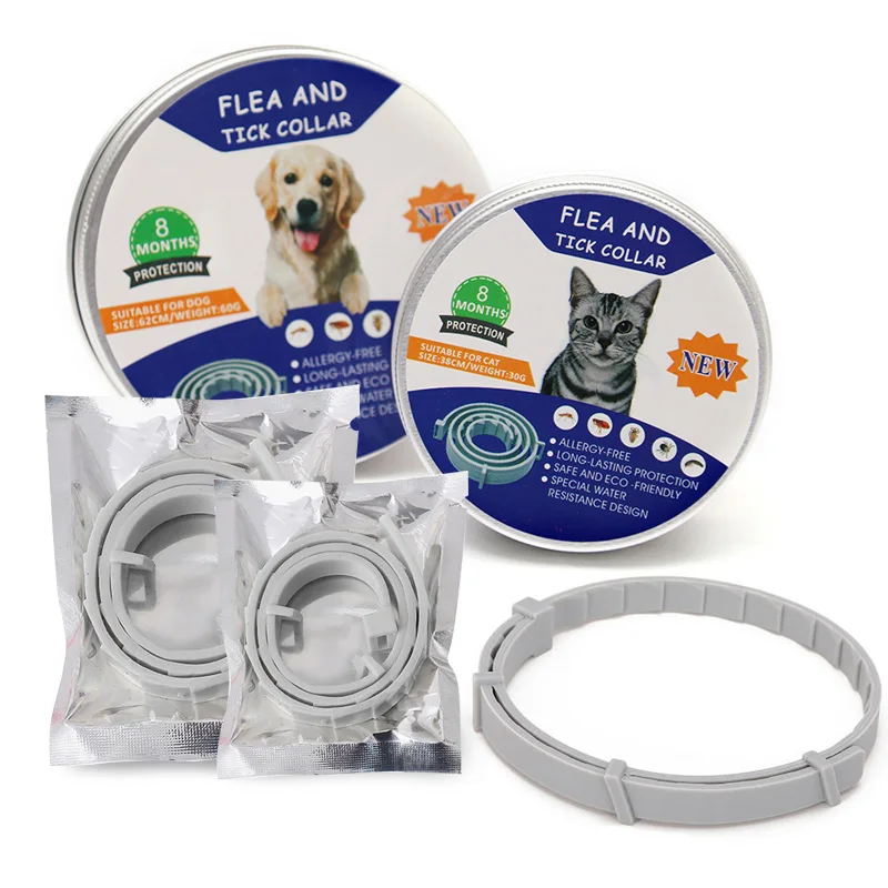 

8 Months Protection Repel Flea & Tick Prevention Dog Collars Adjustable Cat Collar Water Resistance Pets Accessories