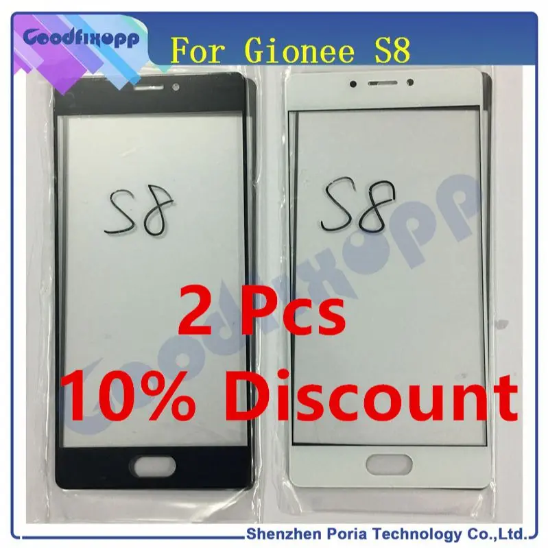 Передний экран для Gionee S8 внешнее стекло ЖК дисплей сенсорная внешняя панель
