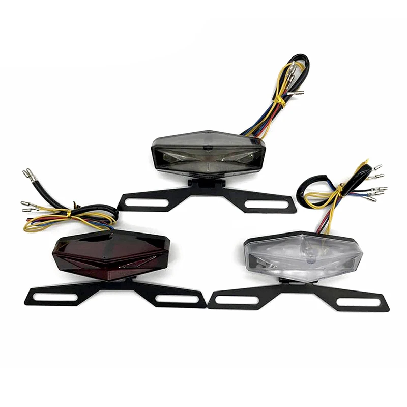

NewMotorcycle Motorbike ATV Quad LED License Plate Rear Tail Stop Brake Indicator Light Lamp