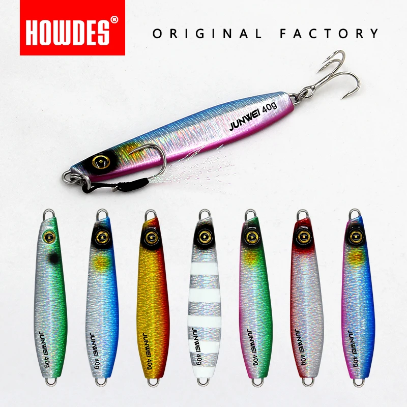 

2021 1/pcs New Jig Fishing Lure Weights 20g-60g Trolling Hard Bait Bass Fishing Bait Tackle Trout shore Jigging Jigs Saltwater