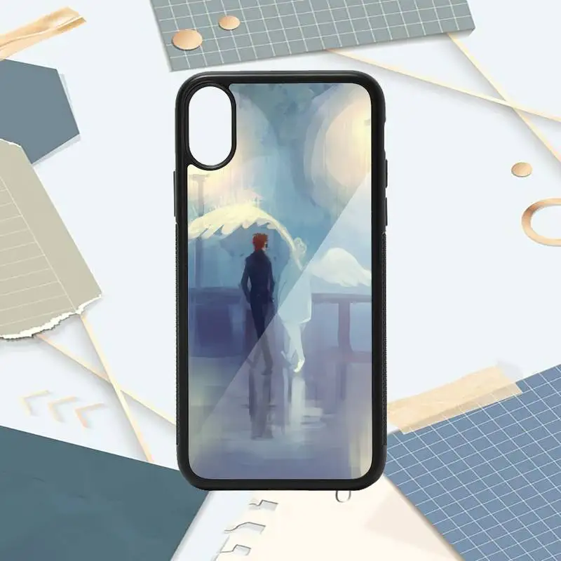 

Good Omen British TV series Phone Case PC for iPhone 11 12 pro XS MAX 8 7 6 6S Plus X 5S SE 2020 XR